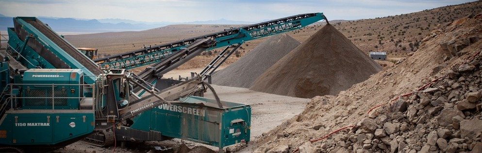Crusher plant on site at Keystone, Nevada